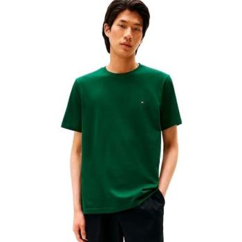 Green Tommy Hilfiger Flag Logo Short Sleeve Top