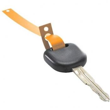 Portachiavi in pellicola HDPE arancione, 1000 pezzi