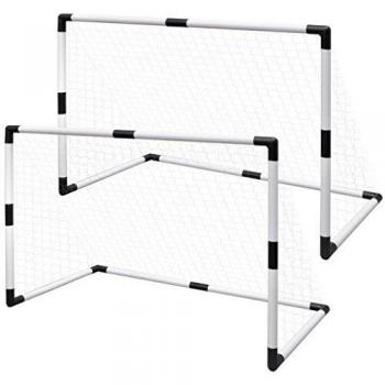 Tiny Tacklers Compact Soccer Goals with Nets for Kids