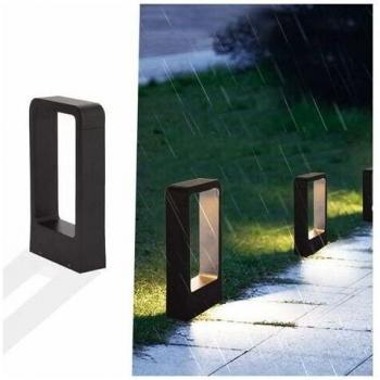 Éclat Noir 7W – Lampe de jardin à prise, LED 3000K, étanche