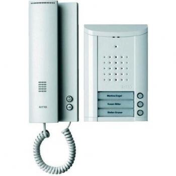 Ritto Intercom Audio Bianco per 3 Famiglie