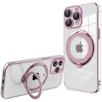 Funda para iPhone 15 Pro Max Rosa con Soporte Magnético