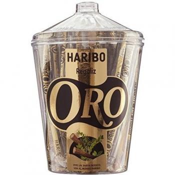 Regaliz Oro Sabor Original Haribo | Expositor 75 Unidades | Apto para Vegetarianos