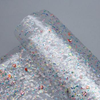 20*34cm Transparent PVC Fruit Shape Sequin Craft Material