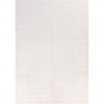 Tapis Crème Géométrique 3D Olan 120x170