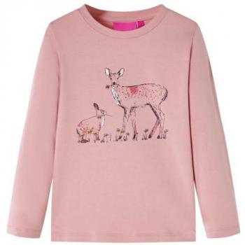 VidaXL Langarmshirt für Mädchen Rosa 140
