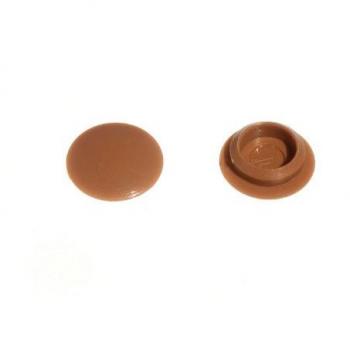 Push Fit Screw Cover Cap Brown No. 6 & No. 8