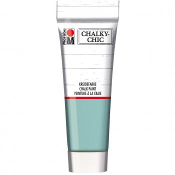 Marabu Chalky-Chic Farbe auf Wasserbasis, Matte Kreidefarbe, Farbton Lagune, 100ml