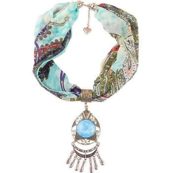 Ladies Vintage Tassel Choker Scarf Necklace