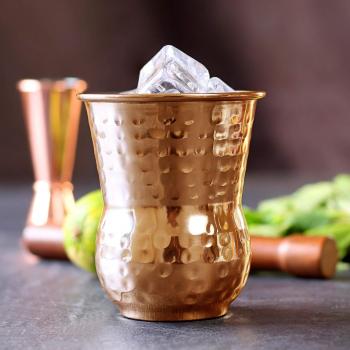 Hammered Moroccan Copper Cocktail Glass