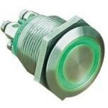 Pulsante antivandalo Bulgin 24 V/DC 0.05 A MPI002/TERM/RD IP66