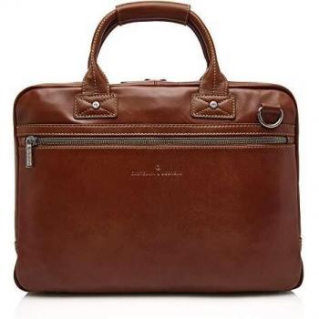 Castelijn & Beerens Firenze 40 cm Leather Briefcase with RFID Protection Brown