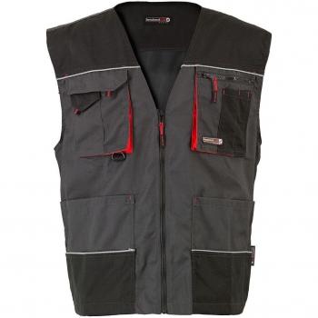 Activa Terratrend Job 30142 Chaleco 5X L-6310 Negro Gris