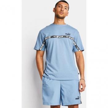 Camiseta Azul Puma Essentials+ Tape Talla XS Hombre