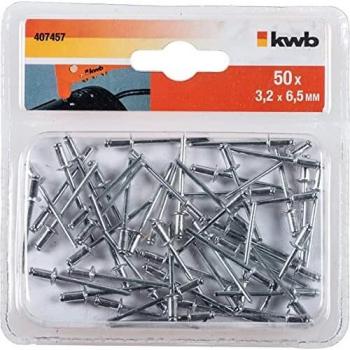 KWB 3.2 mm x 6.5 mm Aluminium Rivets