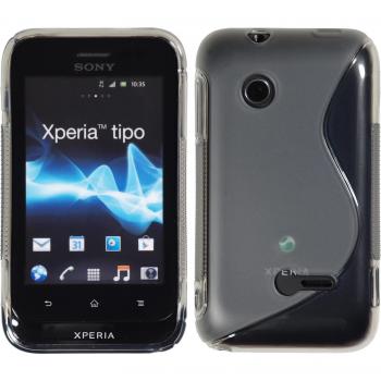 Silicone Phone Natic Case – Sony Xperia Gray S-Style