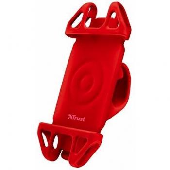 Soporte de silicona rojo para manillar Trust Urban Bari