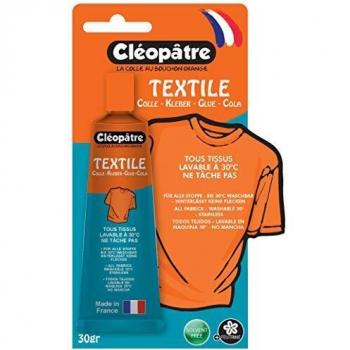 Tube de colle textile Cléopâtre 30gr