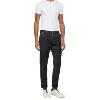 Jeans Chinos Replay Benni – Regular Fit, 30/32, Negro, Casual