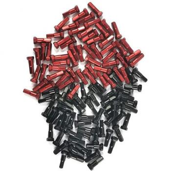 72 Radios BN14H Hex MTB XC – Calibre 14mm, Negro/Rojo, 0,95 g/pc