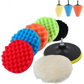 Kit de tampons de polissage et cirage pour voiture 3 5 6 7 pouces