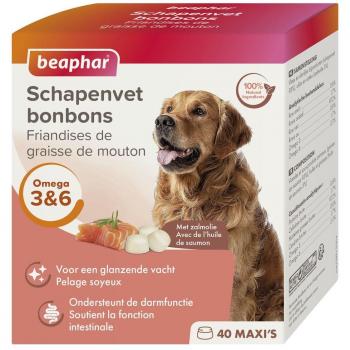 Beaphar Friandises À La Graisse De Mouton Et Au Saumon Pour Chien 245g