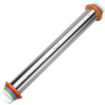 Edelstahl Teigroller mit Silikon Fondant Liner