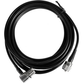 Accesorio RG-58: Cable Coaxial 5 m, 50 Ω, Negro (UHF Hembra-Macho)