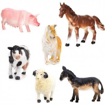 Fattoria in Miniatura Pixnor – Set di 6 Animali