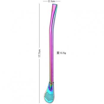 Bent Stainless Steel Drinking Straws