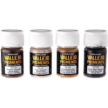 Vallejo Set de Pigments de Saleté et Poussière 4x35ml
