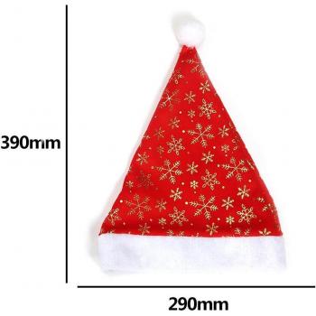 Gorro de invierno con copos de nieve para celebraciones navideñas