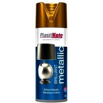 Plastikote Brilliant Metallic Aerosol Spray Paint Copper 400ml