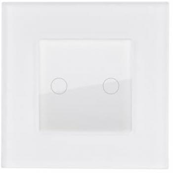 Efectoled Interruttore Touch Duo – Finitura Vetro Trasparente Bianco