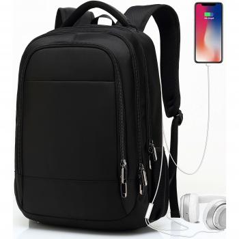 Daypack für Herren, 15.6 Zoll Laptop Rucksack, Oxford, 32L, mit USB Ladeanschluss