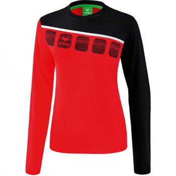 Damen-Trainingsoberteil langarm Erima 5-C Rouge 44 female