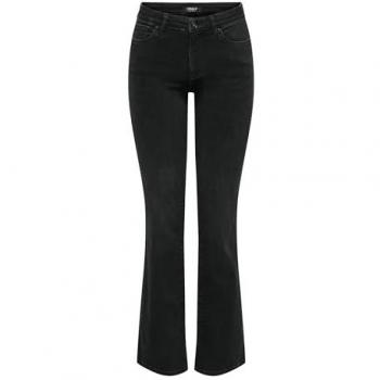 Jeans Flared Only Donna Nero
