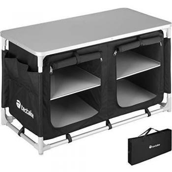 Outdoor Folding Kitchen with 4 Shelves
