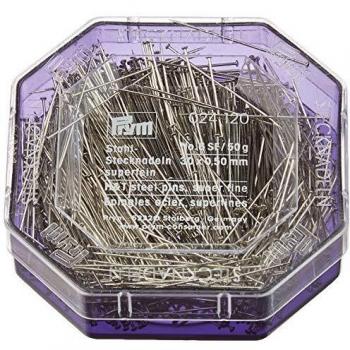 Prym Steel Straight Pins, Silver Colour, 6 SF, 30 x 0.5mm