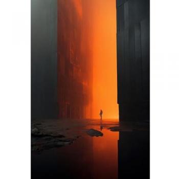 Peinture Murale Passage Éthéré 45x65 cm CEANOTHE