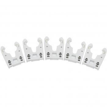 Pack de 5 Portaherramientas ISO30 con Abrazadera de Hierro y Goma ABS