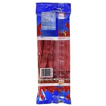 Haribo Mega Torcidas Fresa, Paquete de 18 Bolsas de 75g Cada Una, Total 1350g