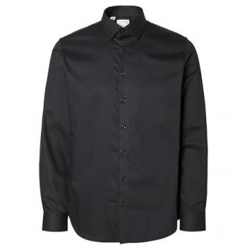 Camicia Sportiva Slim Fit Nero 2XL