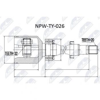 NTY 026 Drive Shaft Assembly Kit