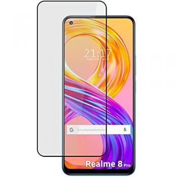 Protector de Pantalla Cristal Templado 5D Full Glue Negro para Realme 8 4G / 8 Pro