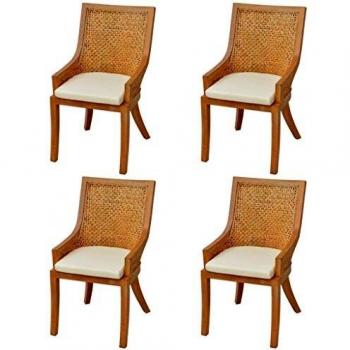 Vida XL 4 Sillas Rattan Elegancia