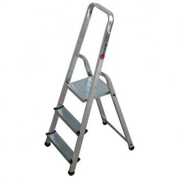 Escabeau 3 Marches Alumixte – ESCALUX, plateforme en acier zingué, portabilité 150 kg