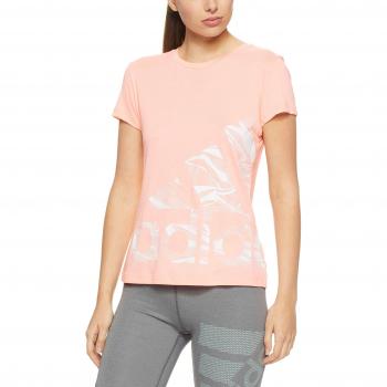 Adidas Adi Logo Camicia Donna Haze Coral Manica Corto S