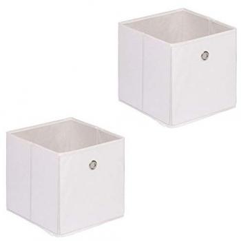 Lot de 2 tiroirs en tissu pliables ELA