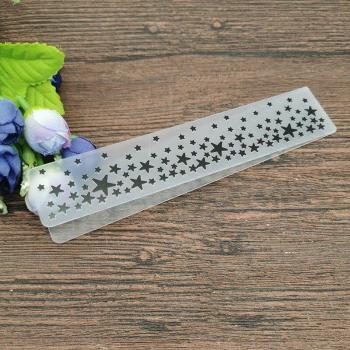 Geometric Star Plastic Embossing Tool for Albums
